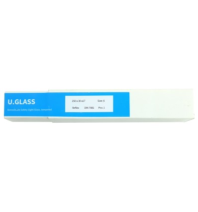 Стекло водоуказательное U.glass B6 250x34x17