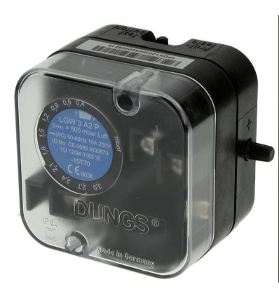 Dungs LGW 3 A2P Ag-PG-MS3-V0 st-se 1P Реле давления воздуха с контрольной кнопкой